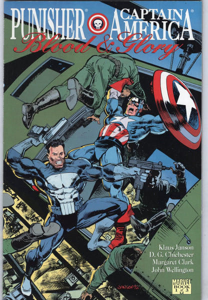 Blood And Glory 1-3 Complete Series Punisher Captain America Prestige Format All VFNM
