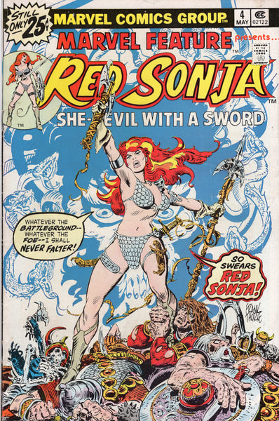 Marvel Feature #4 Red Sonja Bronze Age VG