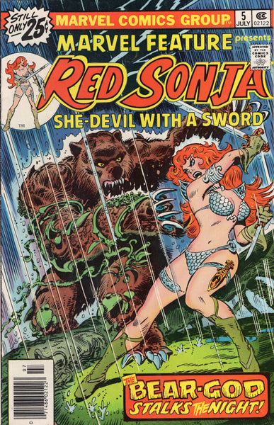 Marvel Feature #5 Starring Red Sonja Bronze Age Classic VG
