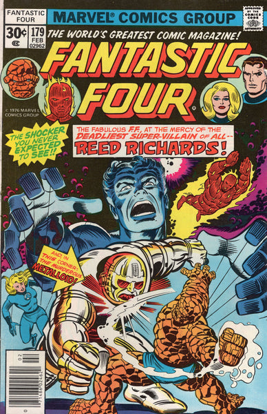 Fantastic Four #179 At The Mercy Of -- Reed Richards? Bronze Age Action VGFN