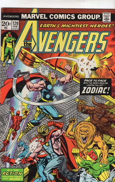 Avengers #120 The Zodiac! Bronze Age VGFN