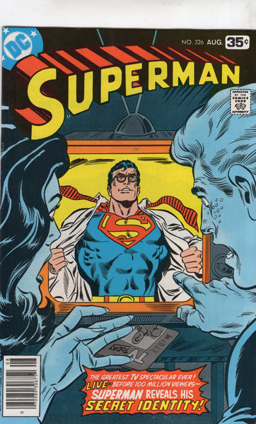 Superman #326 Superman Reveals His Secret!" Bronze Age FVF