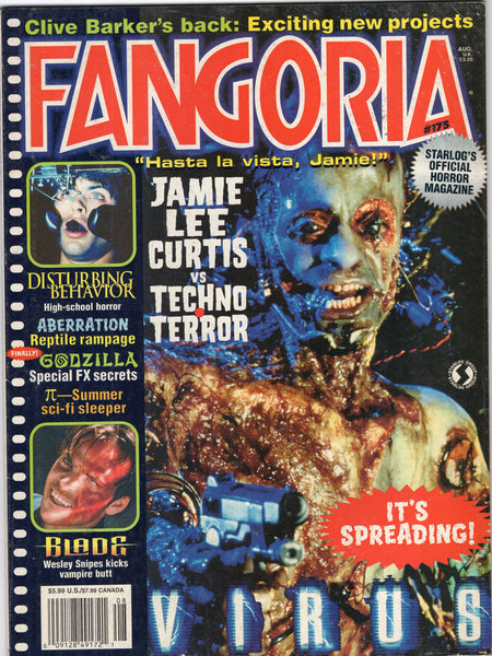 Fangoria #175 Blade! Virus!! Jamie Lee Curtis!!! Mature Readers VGFN