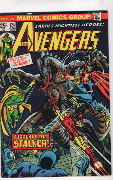 Avengers #124 The Stalker From The Stars! w/ MVS FN