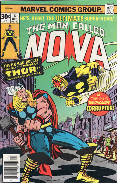 The Man Called Nova #4 Kirby Thor Cover VF