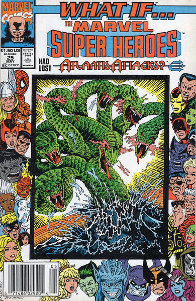 What If...? #25 The Marvel Super Heroes Had Lost Atlantis Attacks News Stand Variant VF