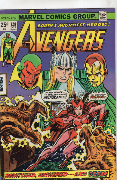 Avengers #128 The Scarlet Witch Fights Alone! Bronze Age Key w/ MVS FN