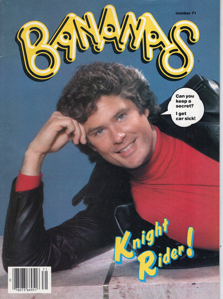Bananas Magazine #71  David hasselhoff Knight Rider! FN