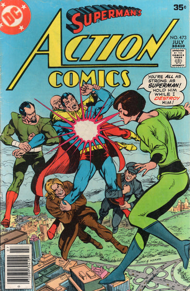 Action Comics #473 Swan Adams Cover Bronze Age VG