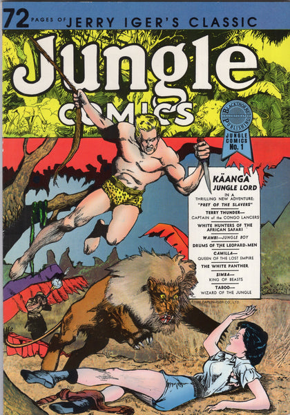 Jerry Iger's Classic Jungle Comics #1 HTF Blackthorne 1986 VGFN