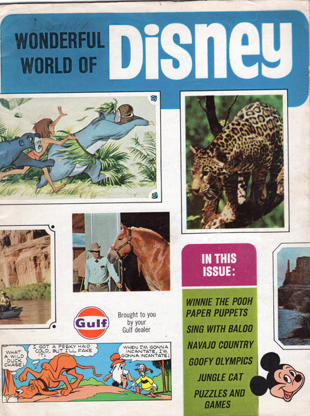 Wonderful World of Disney Magazine 1968 VG