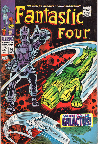 Fantastic four #74 When Calls Galactus! Kirby Silver Age Key VGFN