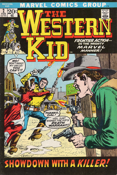 Western Kid #2 "Showdown With A Killer!" Bronze Age Western FN