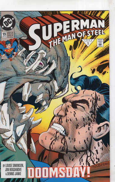 Superman The Man Of Steel #19 Doomsday! VFNM
