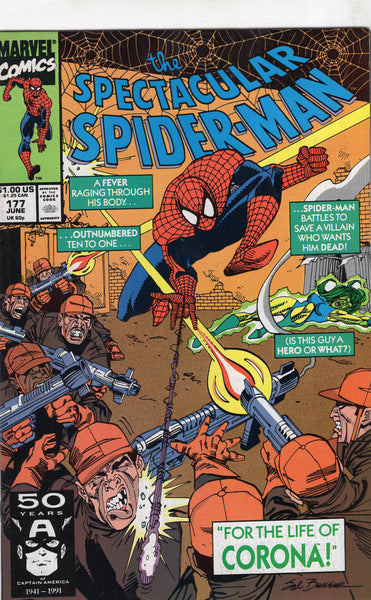 Spectacular Spider-Man #177 "For The Life Of Corona!" VF