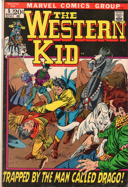 Western Kid #5 "Trapped By The Man Called Drago!" Bronze Age Western VGFN