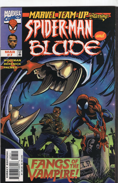 Marvel Team-Up #7 Spidey & Blade "Fangs Of The Vampire!" FN