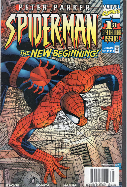 Peter Parker: Spider-Man Vol 2 #1 The New Beginning! News Stand Variant VF