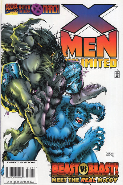 X-Men Unlimited #10 Beast vs Beast!  VFNM
