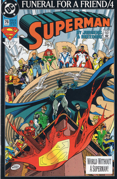 Superman #76 Funeral For A Friend VFNM