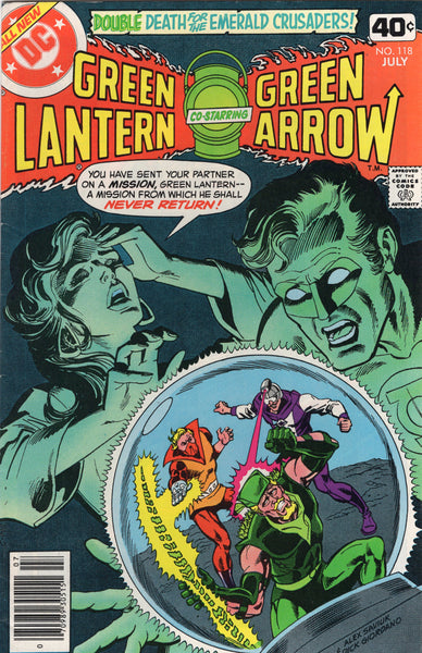 Green Lantern / Green Arrow #118 "Double Death!" Bronze Age FVF