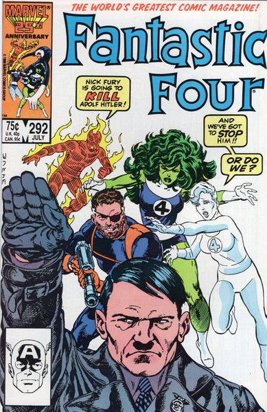 Fantastic Four #292 "Nick Fury Is Going To Kill Hitler!" Byrne Story & Art (She-Hulk too!) FVF
