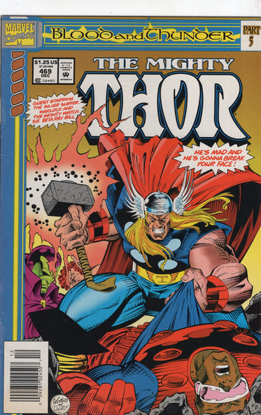 Thor #469 "Blood And Thunder" News Stand Variant FN