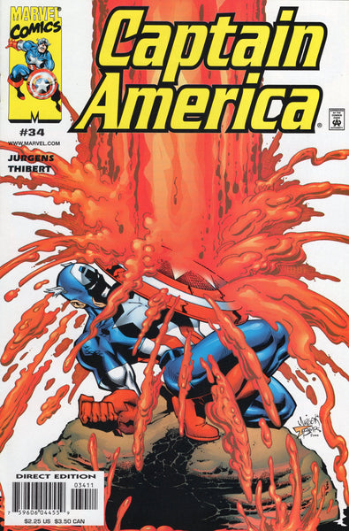 Captain America #34 Cap Takes A Shower... NM