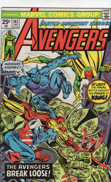 Avengers #143 Against The Power Of Kang! Bronze age VGFN