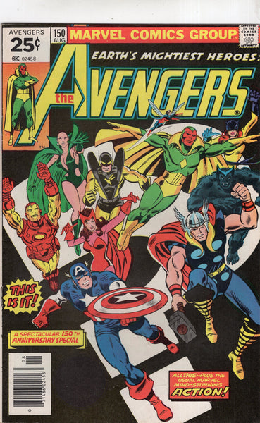 Avengers #150 Anniversary Special Bronze Age FN