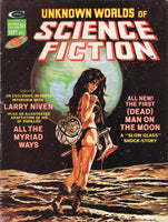 Unknown Worlds Of Science Fiction #5 The First Dead Man On The Moon! Bronze Age Magazine VG