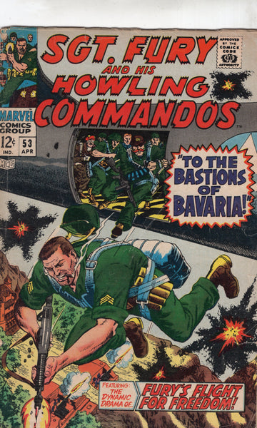 Sgt. Fury And His Howling Commandos #53 "To The Bastions Of Bavaria!" Silver Age Classic VG