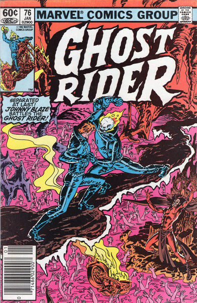 Ghost Rider #76 Johnny vs Ghost Rider! HTF Later Issue News Stand Variant FVF