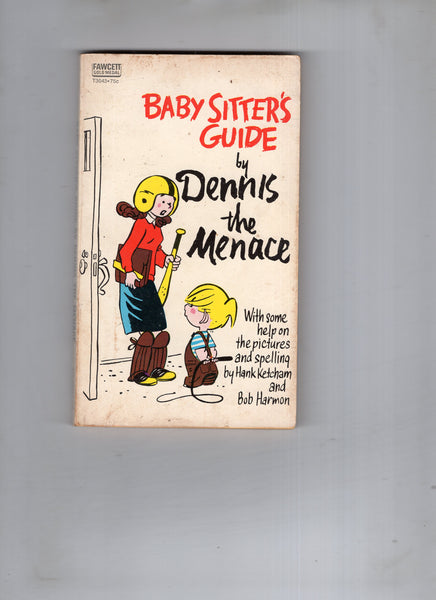 Baby Sitters Guide By Dennis The Menace Vintage Humor Paperback 1961 VGFN