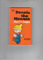 Dennis The Menace Short And Snappy Vintage Humor Paperback 1971 VGFN