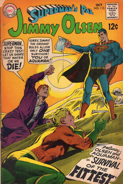 Superman's Pal Jimmy Olsen #115 Aquaman! Neal Adams!! Silver Age!!! VG