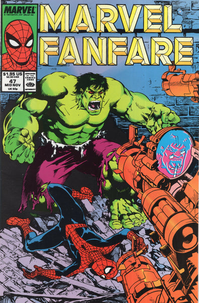 Marvel Fanfare #47 Spidey And The Hulk! News Stand Variant VFNM