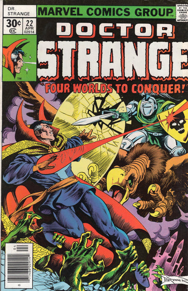 Doctor Strange #22 Four Worlds To Conquer! Brunner & Nebres Art Bronze Age FN