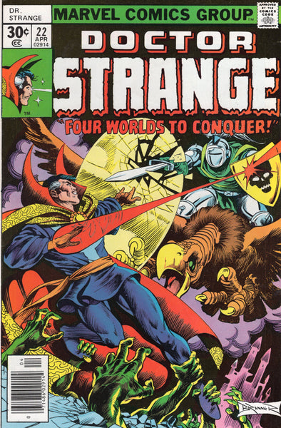 Doctor Strange #22 Four Worlds To Conquer! Brunner & Nebres Art Bronze Age Classic VGFN