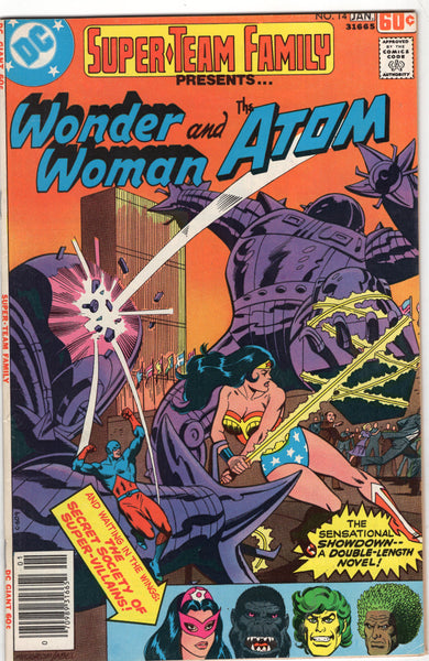 Super-Team Family #14 Wonder Woman And The Atom! Bronze Age FVF