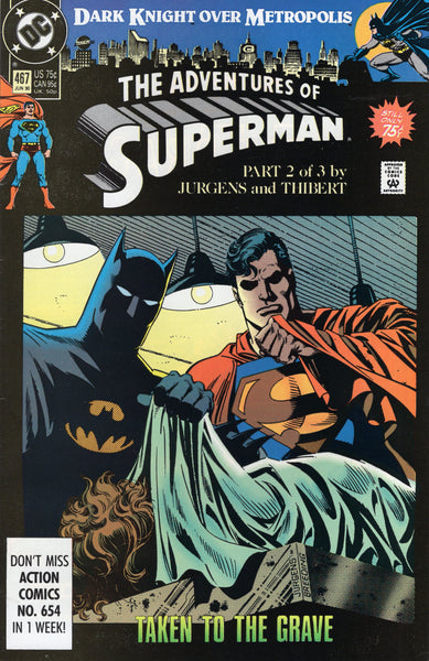 Adventures Of Superman #467 "Taken To The Grave" FVF
