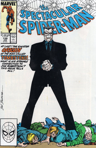 Spectacular Spider-Man #139 Origin Of Tombstone FN