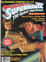 Superman IV The Quest For Peace Official Poster Magazine w/ Poster Inserts FN