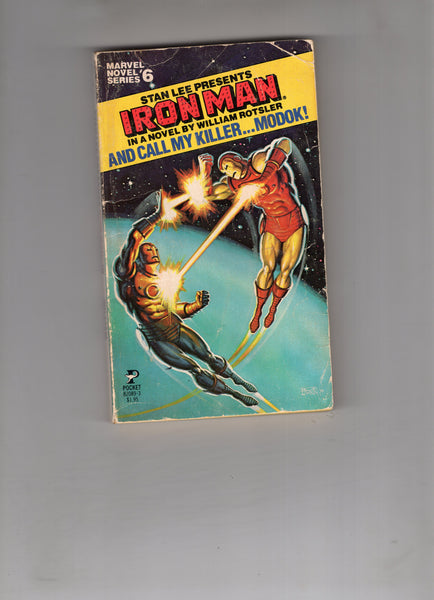 Marvel Novel Series #6 Iron Man "Call My Killer... Modok!" Pocket Books Softcover First Print 1979 VG