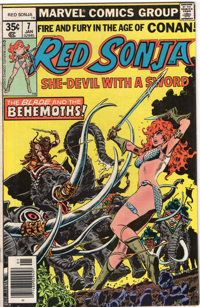 Red Sonja #7 The Blade And The Behemoths! Bronze Age Classic Thorne Art VGFN