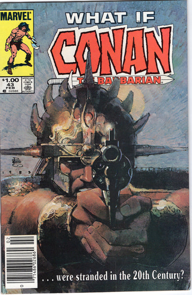 What if? #43 Conan The Barbarian Were Stranded In The 20th Century News Stand Variant FN