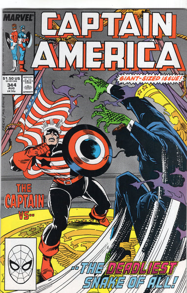 Captain America #344 The Captain vs The Pres? FVF