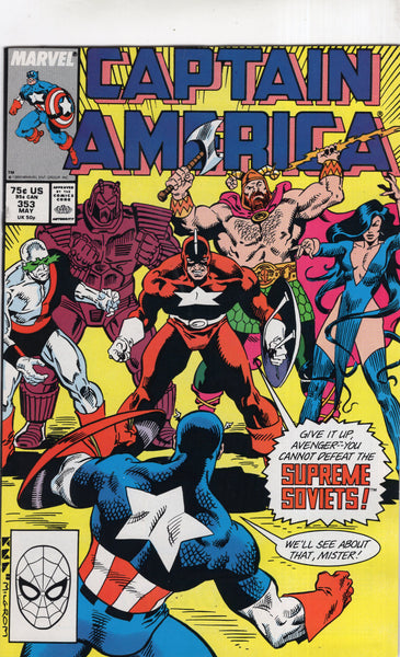 Captain America #353 The Supreme Soviets! Black Widow! VF