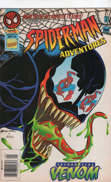 Spider-Man Adventures #10 Introducing Venom! HTF News Stand Variant Lower Grade VG