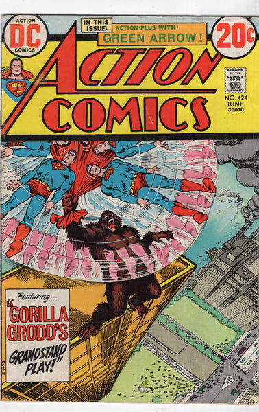 Action Comics #424 "Gorilla Grodd's Grandstand Play!" Bronze Age VGFN